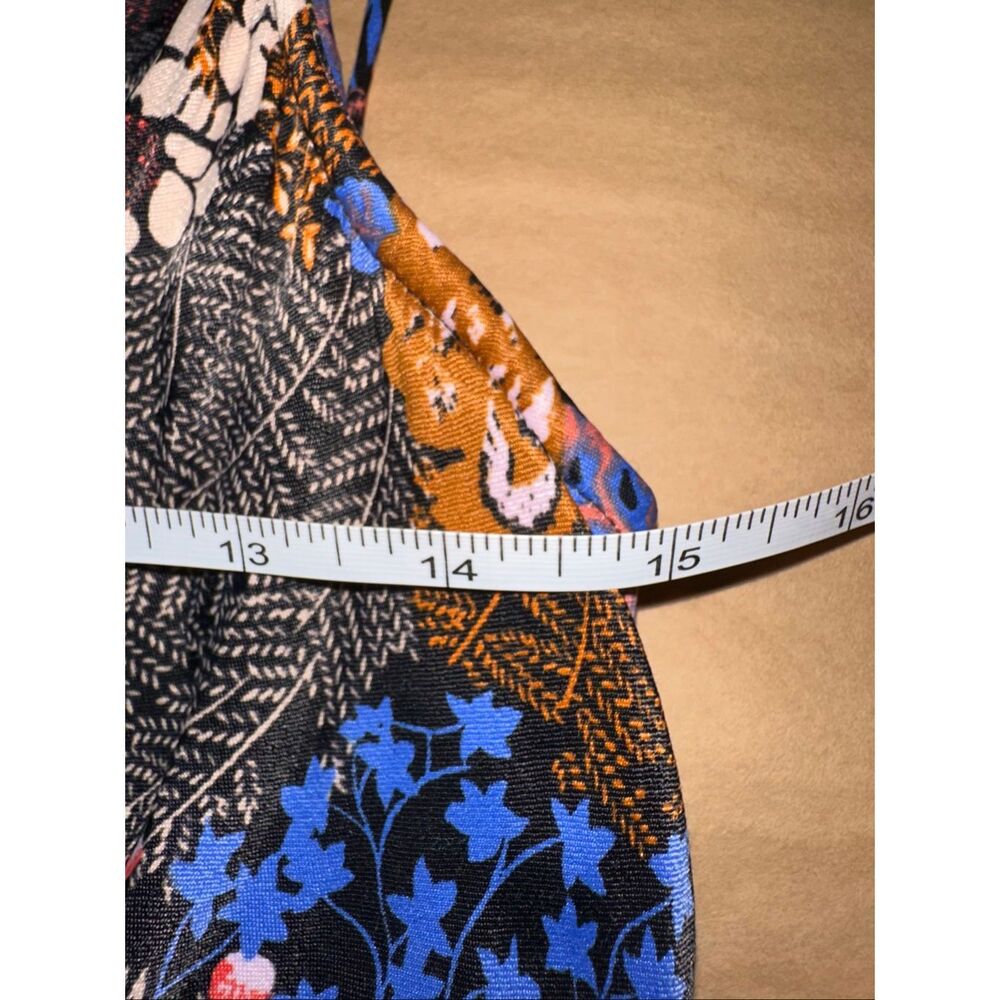 Anthropologie Sz M The Elyse Slip Dress Floral Cowl Neck Midi Multicolor - Picture 11 of 12
